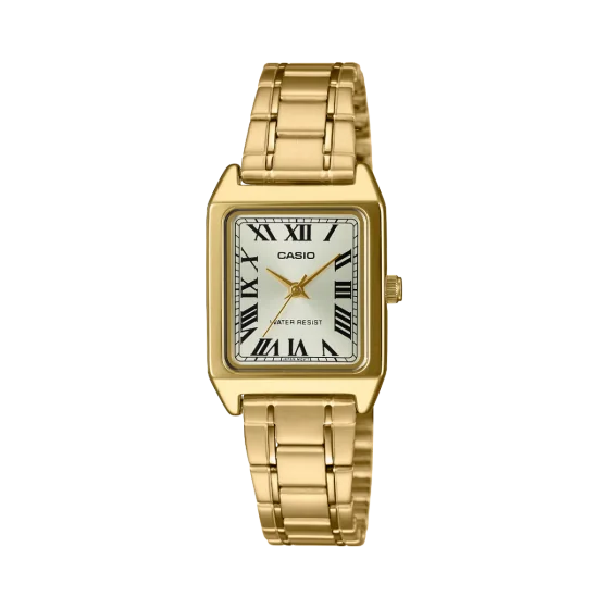 CASIO LTP-V007G-9B 金色方形腕錶