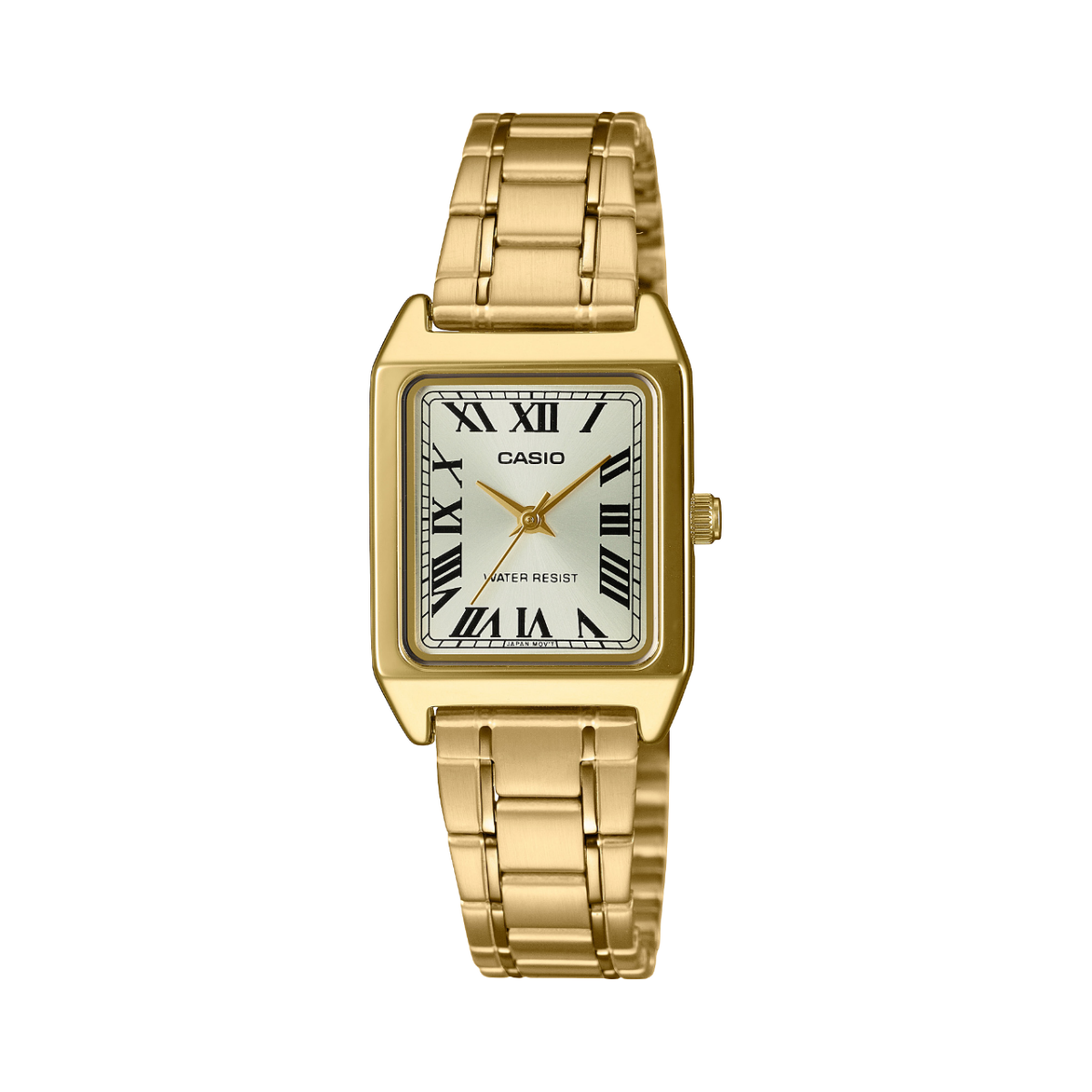 CASIO LTP-V007G-9B 金色方形腕錶