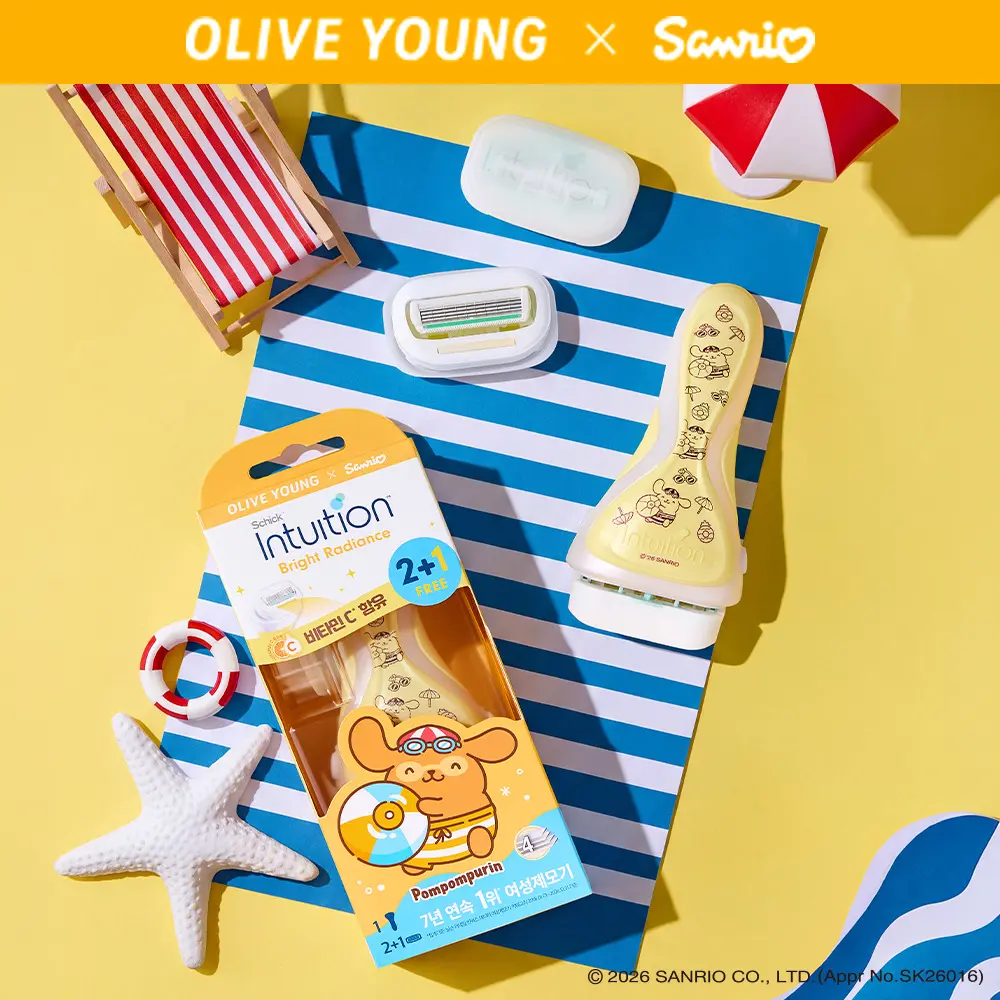 Schick Intuition Vitamin C Radiance · Pompompurin · Handle+2+1 blades